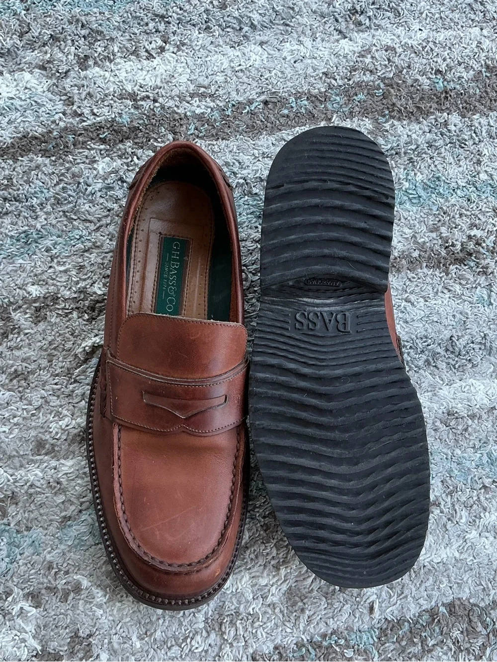 G.H. Bass Weejuns Penny Loafers Men’s 11 Made in Brasil